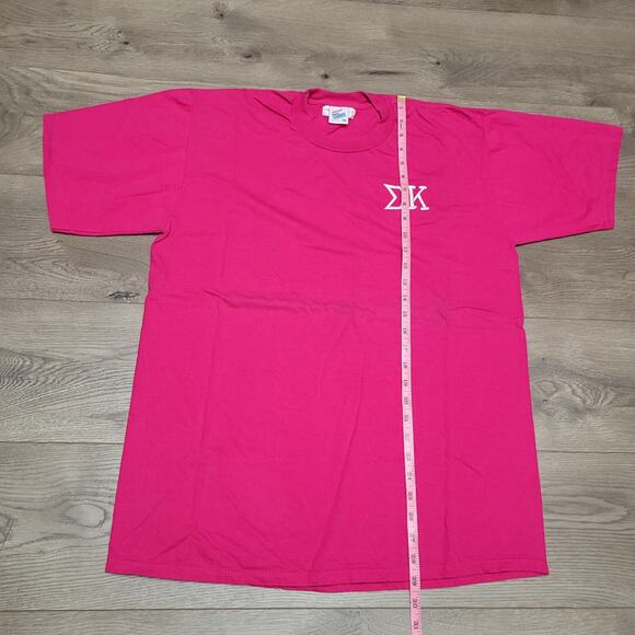 Sigma Kappa Sorority Shirt Adult Extra Large Pink College Embroidered 80 Vintage - Picture 8 of 10